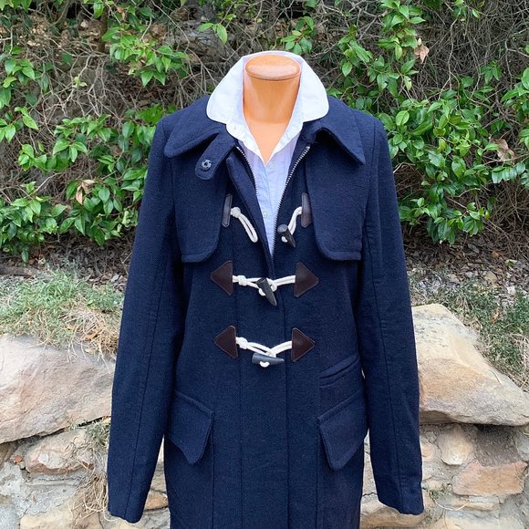 A.L.C. tailored wool duffle coat duster length - Picture 8 of 13